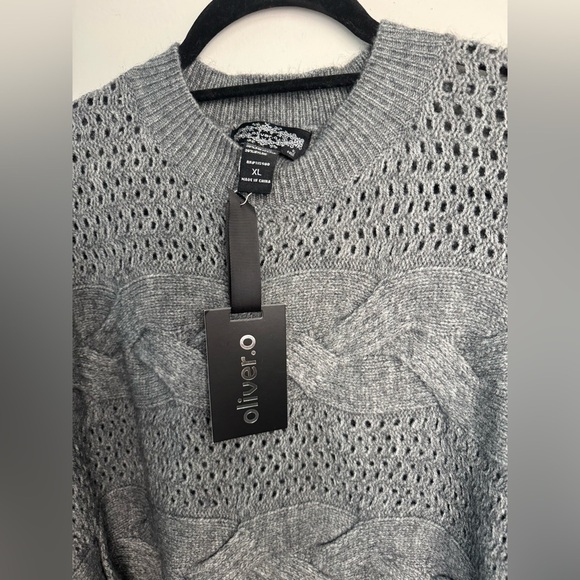 OLIVERS IRVINE GRAY SILVER SWEATER Size XLNWT - Picture 8 of 9